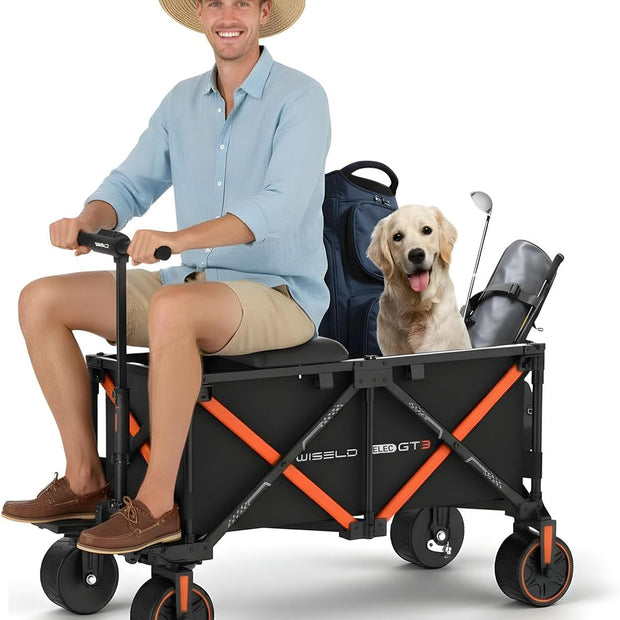 WISELD GT3 Utility Electric Ridable Wagon