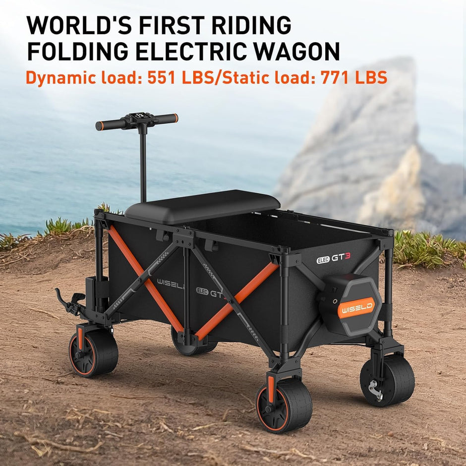 Ridable Vehicle WISELD GT3 Utility Electric Ridable Wagon 4WD – Kepler Outdoor