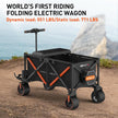 WISELD GT3 Utility Electric Ridable Wagon 4WD