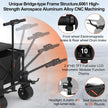 WISELD GT3 Utility Electric Ridable Wagon 4WD